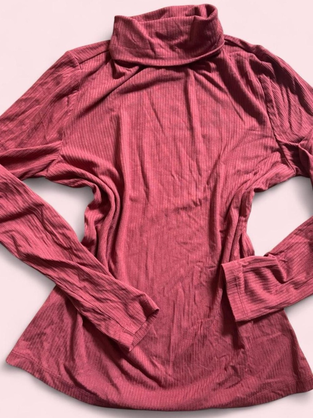 Women's Ribbed Turtleneck Top